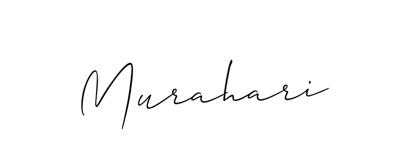 How to make Murahari name signature. Use Allison_Script style for creating short signs online. This is the latest handwritten sign. Murahari signature style 2 images and pictures png
