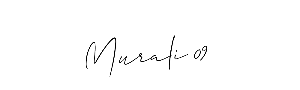 It looks lik you need a new signature style for name Murali 09 . Design unique handwritten (Allison_Script) signature with our free signature maker in just a few clicks. Murali 09  signature style 2 images and pictures png