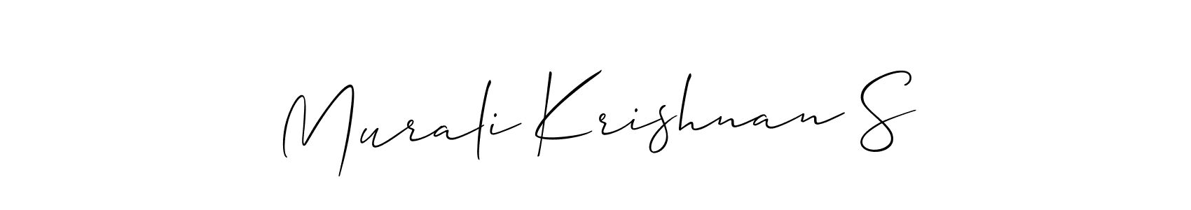 Check out images of Autograph of Murali Krishnan S name. Actor Murali Krishnan S Signature Style. Allison_Script is a professional sign style online. Murali Krishnan S signature style 2 images and pictures png
