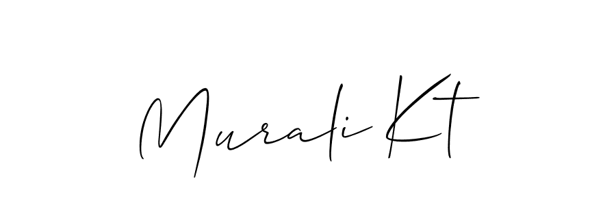 You can use this online signature creator to create a handwritten signature for the name Murali Kt. This is the best online autograph maker. Murali Kt signature style 2 images and pictures png