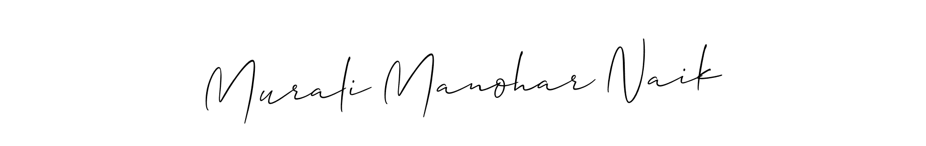 Design your own signature with our free online signature maker. With this signature software, you can create a handwritten (Allison_Script) signature for name Murali Manohar Naik. Murali Manohar Naik signature style 2 images and pictures png