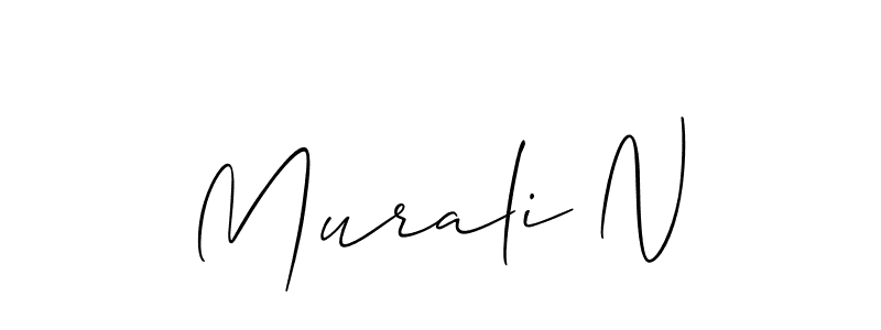Best and Professional Signature Style for Murali N. Allison_Script Best Signature Style Collection. Murali N signature style 2 images and pictures png