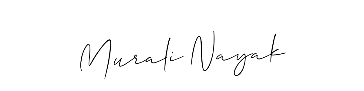 It looks lik you need a new signature style for name Murali Nayak. Design unique handwritten (Allison_Script) signature with our free signature maker in just a few clicks. Murali Nayak signature style 2 images and pictures png