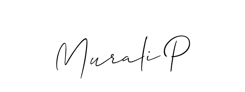 Make a beautiful signature design for name Murali P. Use this online signature maker to create a handwritten signature for free. Murali P signature style 2 images and pictures png