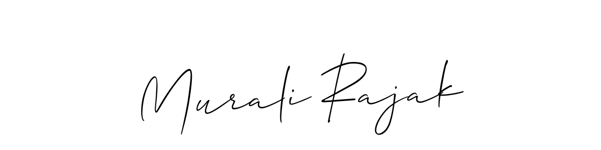 Murali Rajak stylish signature style. Best Handwritten Sign (Allison_Script) for my name. Handwritten Signature Collection Ideas for my name Murali Rajak. Murali Rajak signature style 2 images and pictures png