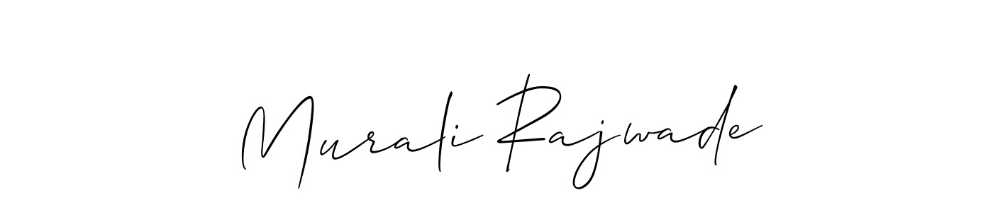 if you are searching for the best signature style for your name Murali Rajwade. so please give up your signature search. here we have designed multiple signature styles  using Allison_Script. Murali Rajwade signature style 2 images and pictures png