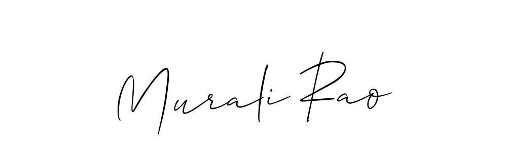 Make a short Murali Rao signature style. Manage your documents anywhere anytime using Allison_Script. Create and add eSignatures, submit forms, share and send files easily. Murali Rao signature style 2 images and pictures png