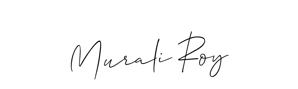 How to make Murali Roy name signature. Use Allison_Script style for creating short signs online. This is the latest handwritten sign. Murali Roy signature style 2 images and pictures png