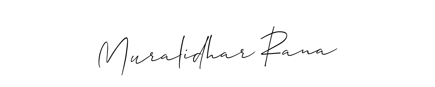 Also You can easily find your signature by using the search form. We will create Muralidhar Rana name handwritten signature images for you free of cost using Allison_Script sign style. Muralidhar Rana signature style 2 images and pictures png