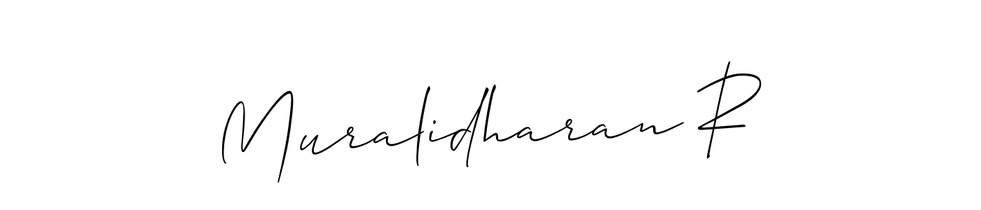 Make a beautiful signature design for name Muralidharan R. Use this online signature maker to create a handwritten signature for free. Muralidharan R signature style 2 images and pictures png