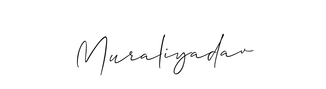 Also You can easily find your signature by using the search form. We will create Muraliyadav name handwritten signature images for you free of cost using Allison_Script sign style. Muraliyadav signature style 2 images and pictures png