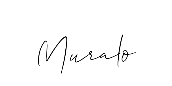Also we have Muralo name is the best signature style. Create professional handwritten signature collection using Allison_Script autograph style. Muralo signature style 2 images and pictures png