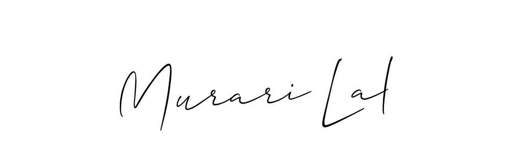 Use a signature maker to create a handwritten signature online. With this signature software, you can design (Allison_Script) your own signature for name Murari Lal. Murari Lal signature style 2 images and pictures png