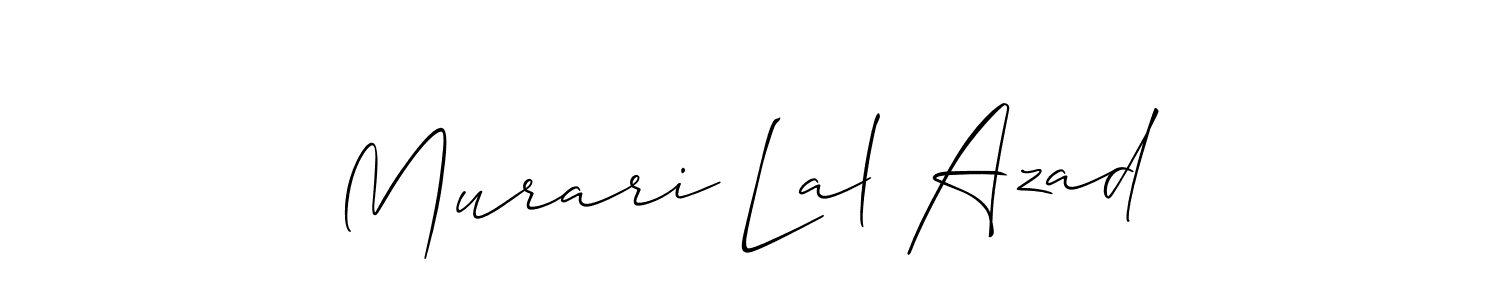 You should practise on your own different ways (Allison_Script) to write your name (Murari Lal Azad) in signature. don't let someone else do it for you. Murari Lal Azad signature style 2 images and pictures png