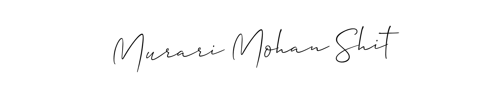 Also we have Murari Mohan Shit name is the best signature style. Create professional handwritten signature collection using Allison_Script autograph style. Murari Mohan Shit signature style 2 images and pictures png