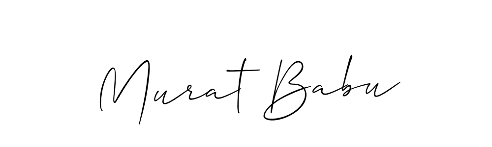 The best way (Allison_Script) to make a short signature is to pick only two or three words in your name. The name Murat Babu include a total of six letters. For converting this name. Murat Babu signature style 2 images and pictures png