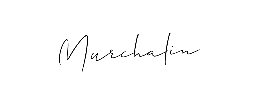 The best way (Allison_Script) to make a short signature is to pick only two or three words in your name. The name Murchalin include a total of six letters. For converting this name. Murchalin signature style 2 images and pictures png