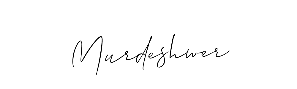 Design your own signature with our free online signature maker. With this signature software, you can create a handwritten (Allison_Script) signature for name Murdeshwer. Murdeshwer signature style 2 images and pictures png