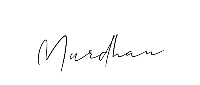 How to make Murdhan name signature. Use Allison_Script style for creating short signs online. This is the latest handwritten sign. Murdhan signature style 2 images and pictures png