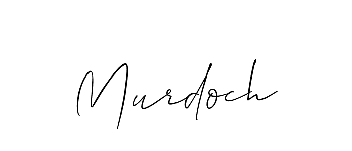 You should practise on your own different ways (Allison_Script) to write your name (Murdoch) in signature. don't let someone else do it for you. Murdoch signature style 2 images and pictures png