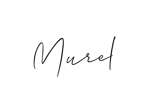 How to make Murel signature? Allison_Script is a professional autograph style. Create handwritten signature for Murel name. Murel signature style 2 images and pictures png