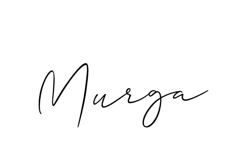 Design your own signature with our free online signature maker. With this signature software, you can create a handwritten (Allison_Script) signature for name Murga. Murga signature style 2 images and pictures png