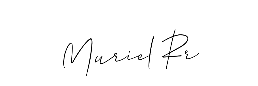 How to Draw Muriel Rr signature style? Allison_Script is a latest design signature styles for name Muriel Rr. Muriel Rr signature style 2 images and pictures png