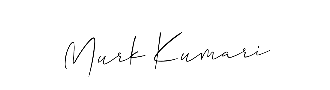 How to make Murk Kumari name signature. Use Allison_Script style for creating short signs online. This is the latest handwritten sign. Murk Kumari signature style 2 images and pictures png