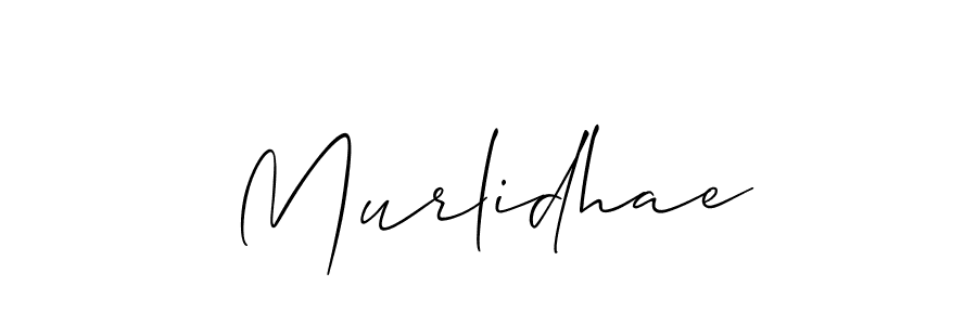 Create a beautiful signature design for name Murlidhae. With this signature (Allison_Script) fonts, you can make a handwritten signature for free. Murlidhae signature style 2 images and pictures png