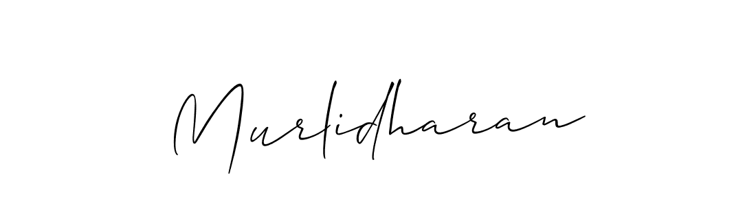 Make a beautiful signature design for name Murlidharan. With this signature (Allison_Script) style, you can create a handwritten signature for free. Murlidharan signature style 2 images and pictures png