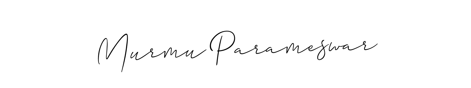 This is the best signature style for the Murmu Parameswar name. Also you like these signature font (Allison_Script). Mix name signature. Murmu Parameswar signature style 2 images and pictures png