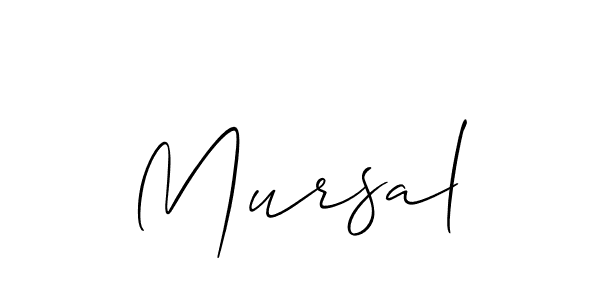 How to make Mursal signature? Allison_Script is a professional autograph style. Create handwritten signature for Mursal name. Mursal signature style 2 images and pictures png