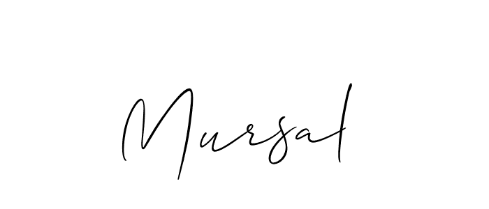 Also we have Mursal  name is the best signature style. Create professional handwritten signature collection using Allison_Script autograph style. Mursal  signature style 2 images and pictures png