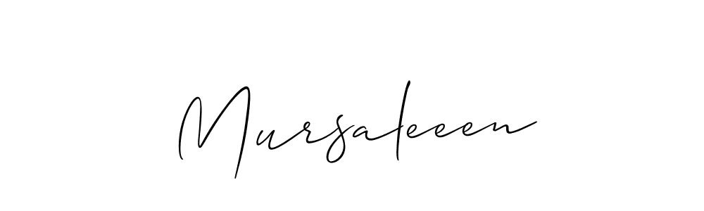 Make a beautiful signature design for name Mursaleeen. Use this online signature maker to create a handwritten signature for free. Mursaleeen signature style 2 images and pictures png
