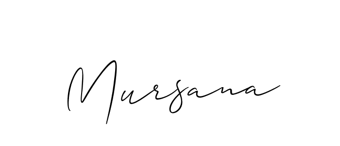 Allison_Script is a professional signature style that is perfect for those who want to add a touch of class to their signature. It is also a great choice for those who want to make their signature more unique. Get Mursana name to fancy signature for free. Mursana signature style 2 images and pictures png