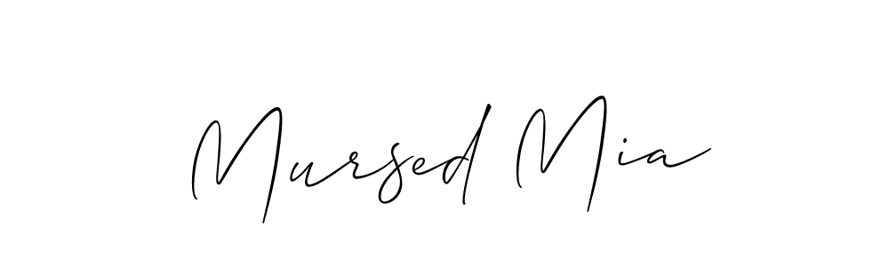Design your own signature with our free online signature maker. With this signature software, you can create a handwritten (Allison_Script) signature for name Mursed Mia. Mursed Mia signature style 2 images and pictures png
