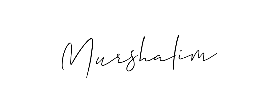 How to make Murshalim signature? Allison_Script is a professional autograph style. Create handwritten signature for Murshalim name. Murshalim signature style 2 images and pictures png