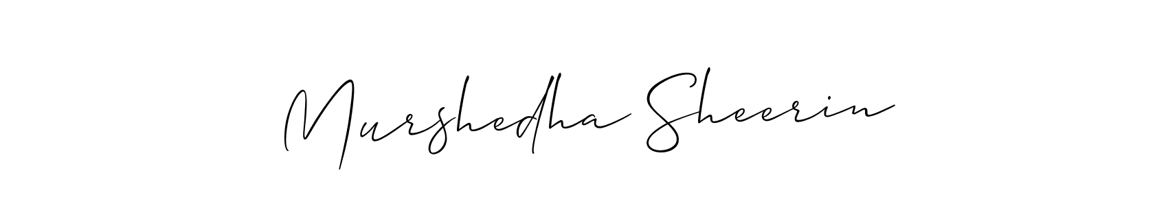 How to Draw Murshedha Sheerin signature style? Allison_Script is a latest design signature styles for name Murshedha Sheerin. Murshedha Sheerin signature style 2 images and pictures png