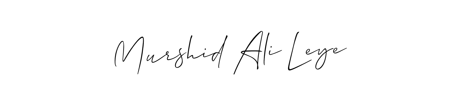 Also we have Murshid Ali Leye name is the best signature style. Create professional handwritten signature collection using Allison_Script autograph style. Murshid Ali Leye signature style 2 images and pictures png
