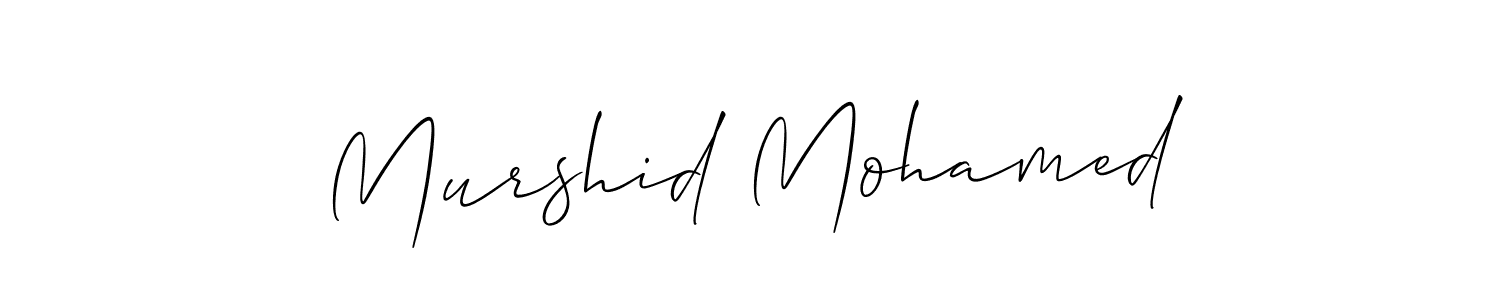 Also we have Murshid Mohamed name is the best signature style. Create professional handwritten signature collection using Allison_Script autograph style. Murshid Mohamed signature style 2 images and pictures png