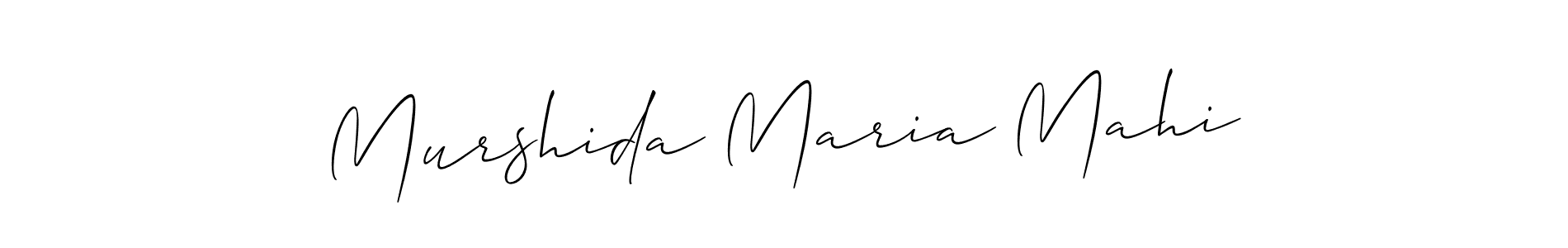 How to make Murshida Maria Mahi name signature. Use Allison_Script style for creating short signs online. This is the latest handwritten sign. Murshida Maria Mahi signature style 2 images and pictures png