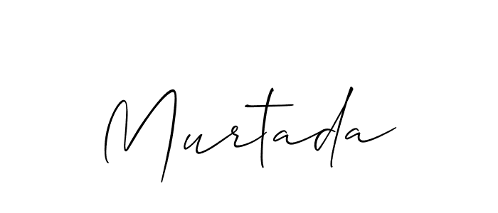 Create a beautiful signature design for name Murtada. With this signature (Allison_Script) fonts, you can make a handwritten signature for free. Murtada signature style 2 images and pictures png