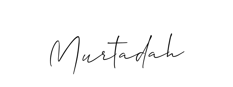 Make a beautiful signature design for name Murtadah. With this signature (Allison_Script) style, you can create a handwritten signature for free. Murtadah signature style 2 images and pictures png
