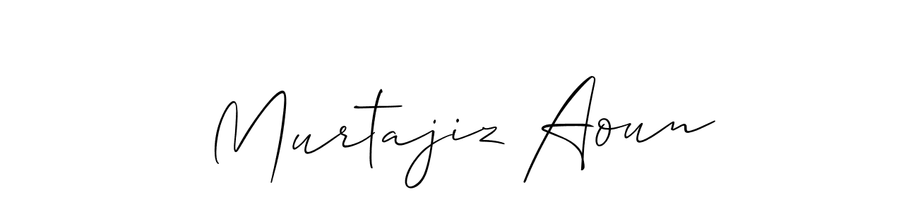 if you are searching for the best signature style for your name Murtajiz Aoun. so please give up your signature search. here we have designed multiple signature styles  using Allison_Script. Murtajiz Aoun signature style 2 images and pictures png