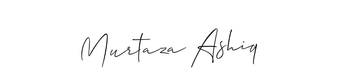 Also we have Murtaza Ashiq name is the best signature style. Create professional handwritten signature collection using Allison_Script autograph style. Murtaza Ashiq signature style 2 images and pictures png