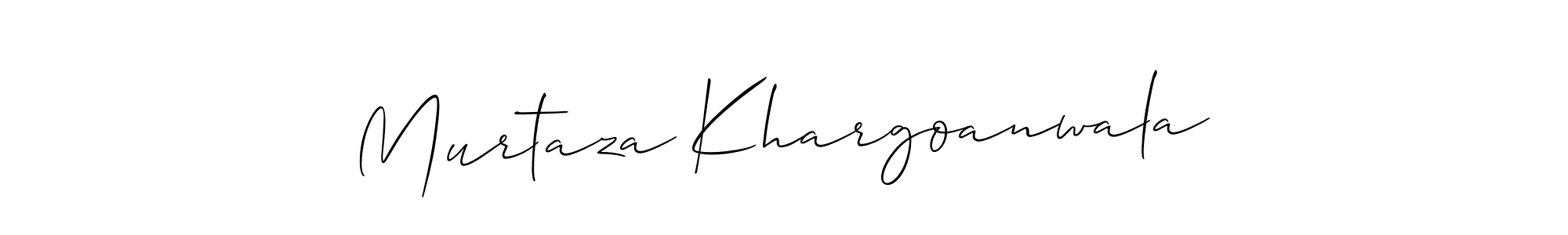 Similarly Allison_Script is the best handwritten signature design. Signature creator online .You can use it as an online autograph creator for name Murtaza Khargoanwala. Murtaza Khargoanwala signature style 2 images and pictures png