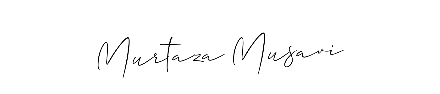 How to make Murtaza Musavi signature? Allison_Script is a professional autograph style. Create handwritten signature for Murtaza Musavi name. Murtaza Musavi signature style 2 images and pictures png