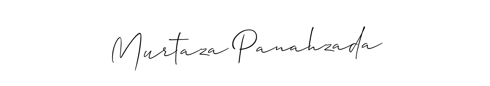 Use a signature maker to create a handwritten signature online. With this signature software, you can design (Allison_Script) your own signature for name Murtaza Panahzada. Murtaza Panahzada signature style 2 images and pictures png