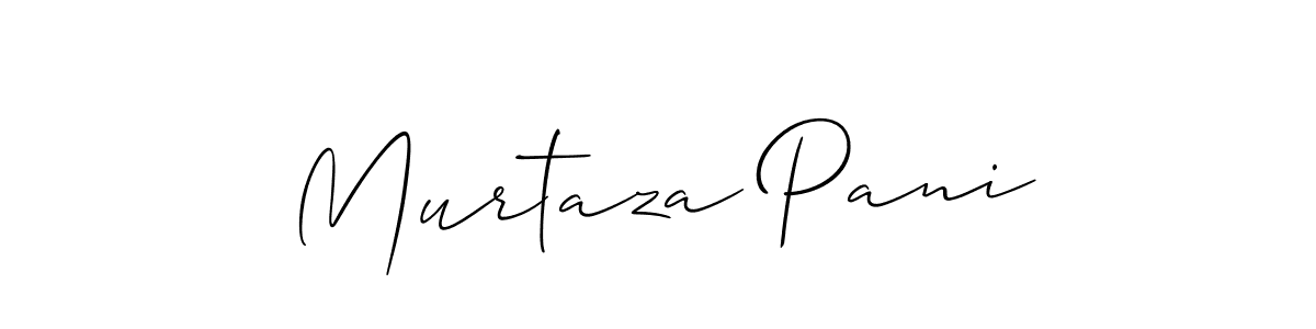 Design your own signature with our free online signature maker. With this signature software, you can create a handwritten (Allison_Script) signature for name Murtaza Pani. Murtaza Pani signature style 2 images and pictures png