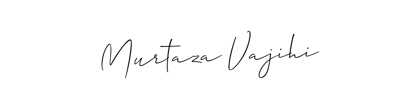 Design your own signature with our free online signature maker. With this signature software, you can create a handwritten (Allison_Script) signature for name Murtaza Vajihi. Murtaza Vajihi signature style 2 images and pictures png